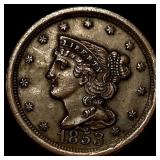 1853 RB Braided Hair Half Cent UNCIRCULATED