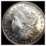 1921 Silver Morgan Dollar GEM BU