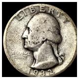 1932 Silver Washington Quarter LIGHTLY CIRCULATED