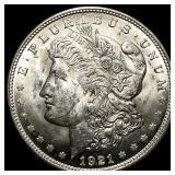 1921 Silver Morgan Dollar GEM BU
