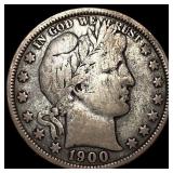 1900-O Silver Barber Half Dollar LIGHTLY CIRCULATE