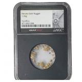 Nevada Gold Nugget 1.26g NGC  Vaultbox W/Box