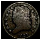 1829 Classic Head Half Cent LIGHTLY CIRCULATED
