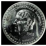 1981 Silver Round Edward C. Harwood 1 oz UNCIRCULA