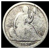 1838-O Silver Seated Liberty Dime LIGHTLY CIRCULAT