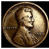 1909-S Lincoln Wheat Cent NEARLY UNCIRCULATED