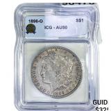 1896-O Morgan Silver Dollar ICG AU50