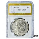 1897-O Morgan Silver Dollar PGA AU58