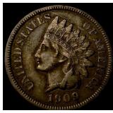 1909-S Indian Head Cent LIGHTLY CIRCULATED