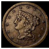 1851 Braided Hair Half Cent CHOICE AU