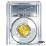 1902-S $5 Gold Half Eagle PCGS MS62