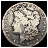 1890-CC Silver Morgan Dollar LIGHTLY CIRCULATED