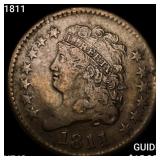 1811 Classic Head Large Cent NEARLY UNCIRCULATED