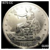 1875-CC Morgan Silver Dollar CHOICE AU