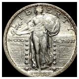 1918-S Silver Standing Liberty Quarter UNCIRCULATE