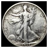 1918-S Silver Walking Liberty Half Dollar CLOSELY