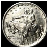 1925 Stone Mountain Silver Half Dollar GEM BU