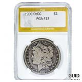 1900-O/CC Morgan Silver Dollar PGA F12