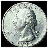 1932-D Silver Washington Quarter UNCIRCULATED