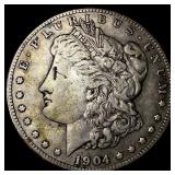 1904-S Silver Morgan Dollar NEARLY UNCIRCULATED