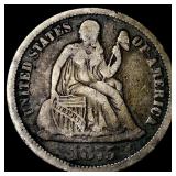 1875-CC Silver Seated Liberty Dime LIGHTLY CIRCULA