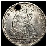 1854 Arrows Seated Liberty Half Dollar HIGH  GRAD