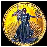 1999 1/10 oz Gold American Eagle $5 GEM BU