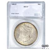 1882-S Morgan Silver Dollar SEGS MS67