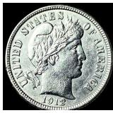 1912 Barber Dime UNCIRCULATED