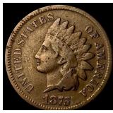 1875 Indian Head Cent NEARLY UNCIRCULATED