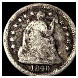 1840-O Silver Half Dime LIGHTLY CIRCULATED