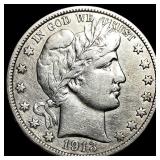 1913-S Silver Barber Half Dollar UNKNOWN GRADE