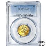 1900 $5 Gold Half Eagle PCGS MS63+