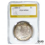 1884-O Morgan Silver Dollar PGA MS64
