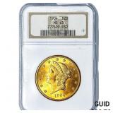 1904 $20 Gold Double Eagle NGC MS65