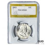 1963 Franklin Half Dollar PGA MS66