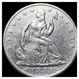 1855-O Silver Half Dollar CLOSELY  UNCIRCULATED