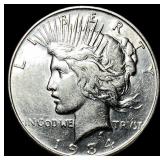 1934 Peace Silver Dollar CLOSELY UNCIRCULATED