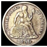 1890 Seated Liberty Dime CLOSELY UNCIRCULATED
