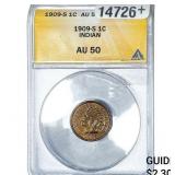1909-S Indian Head Cent ANACS AU50