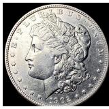 1902-S Silver Morgan Dollar CHOICE AU