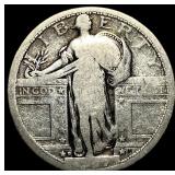 1927-D Silver Standing Liberty Quarter LIGHTLY CIR