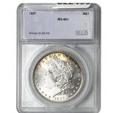 1887 Morgan Silver Dollar SEGS MS66+