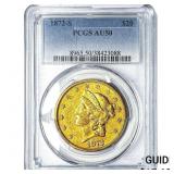 1872-S $20 Gold Double Eagle PCGS AU50