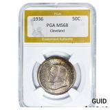 1936 Cleveland Half Dollar PGA MS68