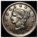 1851 Braided Hair Large Cent CLOSELY UNCIRCULATED