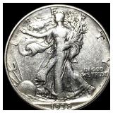 1938-D Silver Walking Liberty Half Dollar CLOSELY