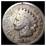 1864 Copper-Nickel Indian Head Cent NICELY CIRCULA