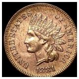 1881 RD Indian Head Cent CHOICE AU