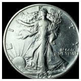 1927-S Silver Walking Liberty Half Dollar  CLOSEL
